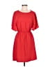 Everly 100% Polyester Solid Red Casual Dress Size M - photo 1