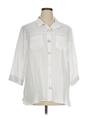 John Mark 3/4 Sleeve Button-Down Shirt (view 1)