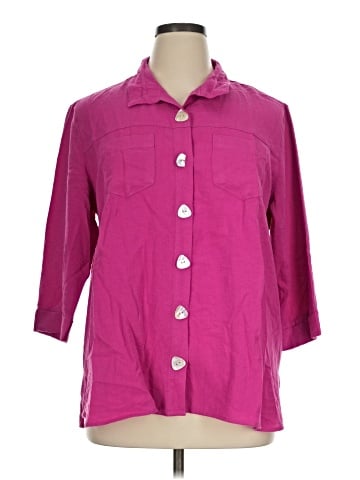 John Mark 3/4 Sleeve Button-Down Shirt (view 1)