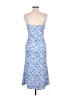 Shein Print Blue Cocktail Dress Size 6 - photo 2