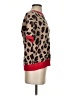 Q2 Animal Print Red Pullover Sweater Size S (estimated) - photo 4