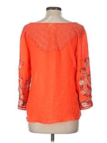 Fig and Flower 3/4 Sleeve Top (view 2)