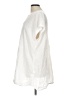Athleta 100% Cotton White Short Sleeve Blouse Size L - photo 5