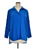 Investments 100% Polyester Blue 3/4 Sleeve Blouse Size 1X - photo 1