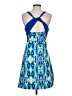 Soybu Print Blue Casual Dress Size XS - photo 2