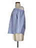 Zara Blue 3/4 Sleeve Blouse Size S - photo 5