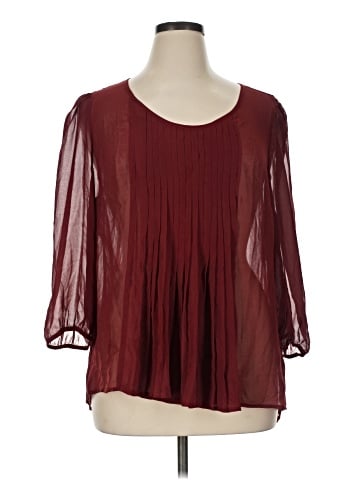 Black Rainn 3/4 Sleeve Blouse (view 1)