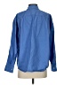 Zara Solid Blue Long Sleeve Button-Down Shirt Size S - photo 2