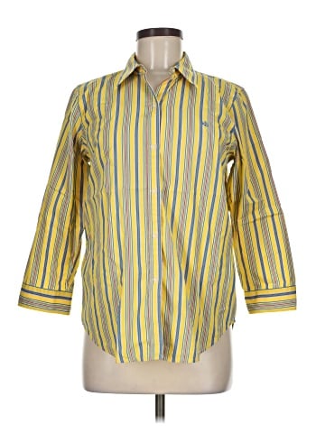 Lauren by Ralph Lauren 3/4 Sleeve Button-Down Shirt (view 1)