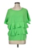 Easel 100% Cotton Green Short Sleeve Top Size M - photo 1