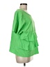 Easel 100% Cotton Green Short Sleeve Top Size M - photo 4
