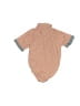 Ben Sherman Houndstooth Brown Short Sleeve Onesie Size 6-9 mo - photo 2