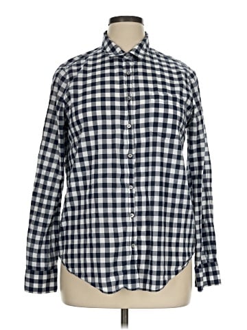 J.Crew Factory Store Long Sleeve Button-Down Shirt (view 1)