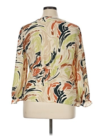 Madewell V-Neck Ruffle-Cuff Top in Brushing Up (view 2)
