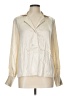 Antonio Melani Metallic Ivory Long Sleeve Blouse Size L (estimated) - photo 1