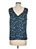 Halogen 100% Polyester Blue Sleeveless Blouse Size M - photo 2