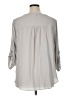 Maurices 100% Polyester Silver 3/4 Sleeve Blouse Size 1X - photo 2