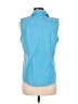 Talbots Blue Sleeveless Button-Down Shirt Size 8 - photo 2