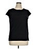 Elle Black Short Sleeve Top Size XL - photo 1