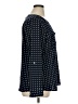 Croft & Barrow 100% Polyester Polka Dots Blue Long Sleeve Blouse Size XL - photo 4