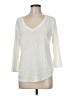 Marled Essentials Ivory 3/4 Sleeve T-Shirt Size M - photo 1