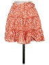Shein Floral Orange Casual Skirt Size XS - photo 2