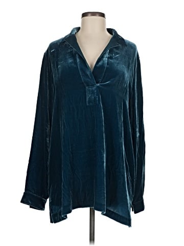 Lafayette 148 New York Long Sleeve Blouse (view 1)