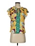 Hale Bob Yellow Short Sleeve Blouse Size S - photo 1