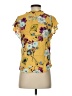 Hale Bob Yellow Short Sleeve Blouse Size S - photo 2