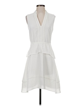 club monaco white dress SIZE 8 One shouldered dress Exposed back Maxi dress Stretchy fabric Gathered ruching Side cut out feature 95% Tr 5% Spandex Model is a size XS/6 and is wearing a size XS/6 *Please note this is shot on film and the colour may vary Club Monaco Women's Cocktail Dresses