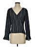 Casual Corner Black Long Sleeve Blouse Size 2 - photo 1