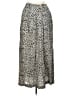 Talbots 100% Rayon Animal Print Silver Casual Skirt Size 10 - photo 1