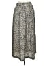 Talbots 100% Rayon Animal Print Silver Casual Skirt Size 10 - photo 2