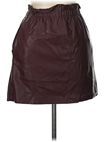 Zara Faux Leather Skirt (view 1)