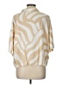 H&M 100% Viscose Animal Print Ivory Short Sleeve Blouse Size L - photo 2