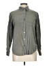 Lands' End Solid Gray Long Sleeve Button-Down Shirt Size 10 - photo 1