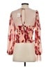 Free People 100% Polyester Red Long Sleeve Blouse Size S - photo 2