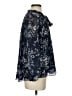 Shoshanna Blue 3/4 Sleeve Blouse Size S - photo 4