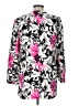 Black Label by Evan Picone Print Pink Jacket Size 12 - photo 2