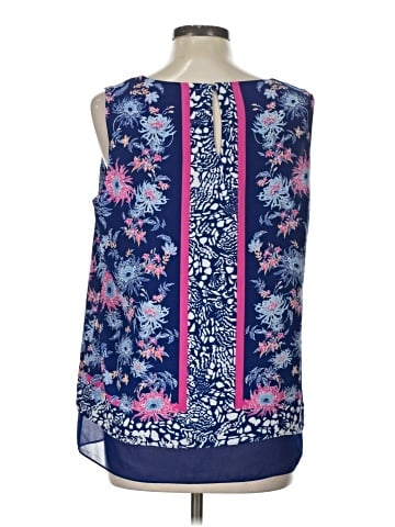 Rose + Olive Sleeveless Blouse (view 2)