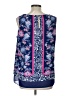 Rose + Olive 100% Polyester Blue Sleeveless Blouse Size L - photo 2
