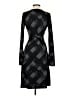 The Limited 100% Polyester Argyle Black Casual Dress Size S - photo 2