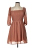 Mimi Chica 100% Polyester Hearts Brown Casual Dress Size L - photo 1