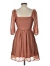 Mimi Chica 100% Polyester Hearts Brown Casual Dress Size L - photo 2