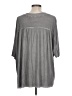 Pol Solid Gray 3/4 Sleeve Top Size L - photo 2