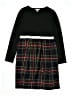 Crewcuts 100% Cotton Plaid Black Dress Size 12 - photo 1