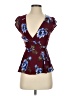 Justify 100% Rayon Burgundy Sleeveless Blouse Size XS - photo 1