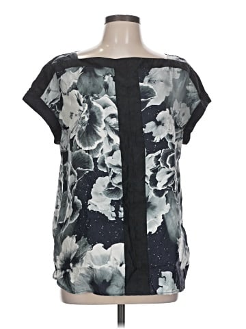 Marchesa Voyage Short Sleeve Silk Top (view 1)