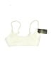No Boundaries 100% Recycled Polyester Ivory White Swimsuit Top Size 7 - 9 - photo 1