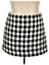 H&M 100% Polyester Houndstooth Black Casual Skirt Size 18 - photo 1